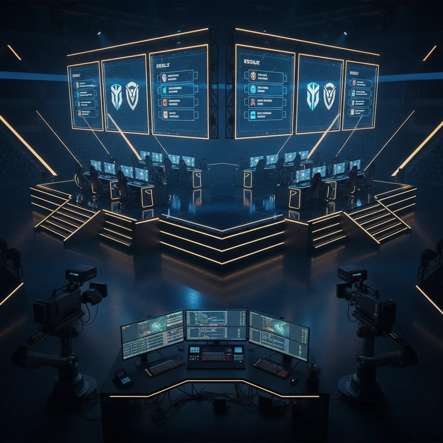 Executive e-sports clash live broadcast event